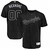 Washington Nationals Majestic 2019 Players' Weekend Flex Base Roster Customized Black Jersey,baseball caps,new era cap wholesale,wholesale hats